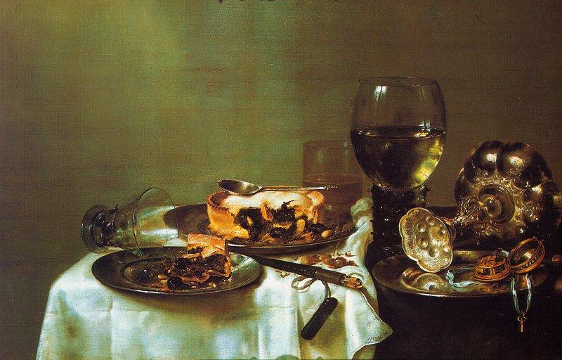 Willem Claesz Heda Breakfast Still Life with Blackberry Pie France oil painting art